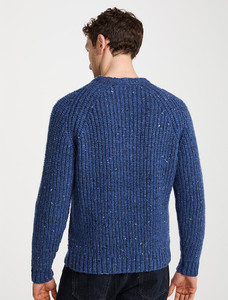 Men's Fisherman Crew Neck Aran Sweater