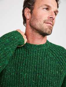 Men's Fisherman Crew Neck Aran Sweater