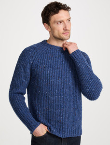 Men's Fisherman Crew Neck Aran Sweater