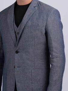 Irish Denim Linen Jacket