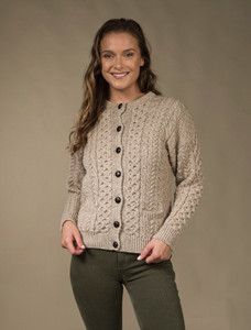Merino Wool Aran Lumber Jacket - Wicker
