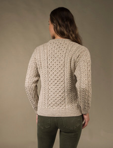 Merino Wool Aran Lumber Jacket - Wicker