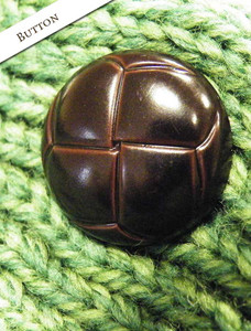Button Detail of Merino Wool Aran Lumber Jacket