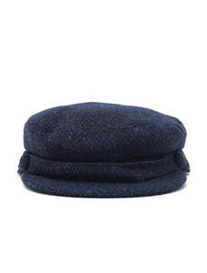 Skipper Cap - Donegal Tweed - Navy