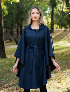 Donegal Tweed Hooded Cape