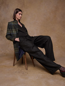 Pamela Tweed Coat - Sage & Emerald