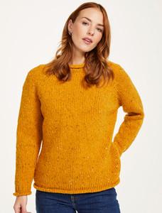 Ladies Roll Neck Wool Sweater - Starfish
