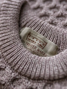 Merino Aran Sweater - Parsnip