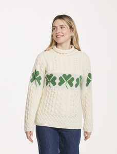 Shamrock Merino Roll Neck Sweater