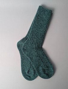  Ladies Irish Wool Socks - Sage Green