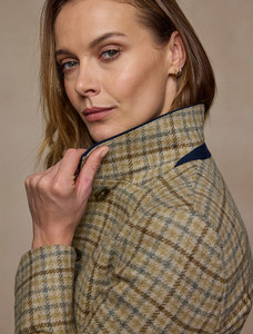  Isabella Tweed Coat - Caramel Check 