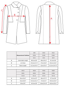 Isabella Tweed Coat - Light Blue Herringbone