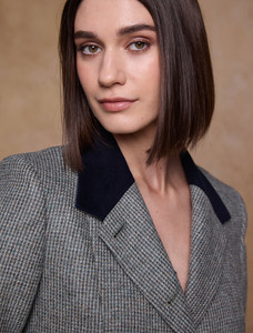 Isabella Tweed Coat - Jade Weave