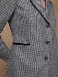 Isabella Tweed Coat - Jade Weave