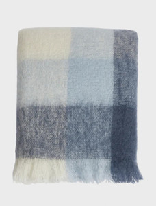 Mohair Throw - Hague Blue 