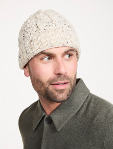 Aran Worsted Wool Hat
