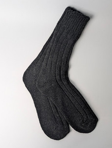 Knitted Socks - Charcoal