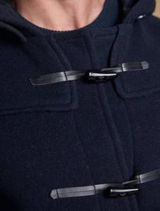 Alex Wool Duffel Coat - Navy