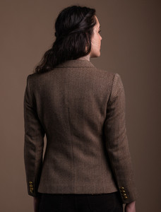 The Donegal Blazer - Biscotti Herringbone
