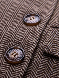 The Donegal Blazer - Biscotti Herringbone