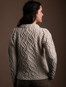 St.Bridget's Weave Sweater -  Natural White