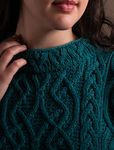 St.Bridget's Weave Sweater - Teal