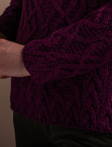 St.Bridget's Weave Sweater - Very Berry