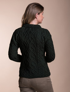 Lúnasa Luxury Merino Sweater - Army Green