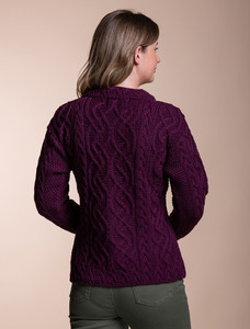 Lúnasa Luxury Merino Sweater - Very Berry