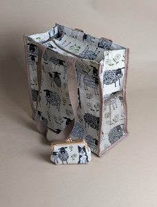 Sheep & Collie Shopper Bag & Purse Set