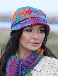 Wool County Scarf & Hat Set - Galway Red