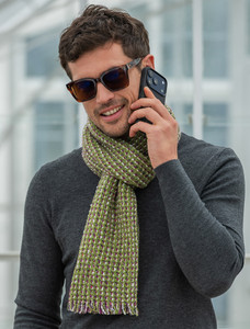 Atlantic Scarf - Kiwi & Pink