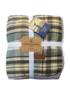 Country Lodge Tweed Throw - Green
