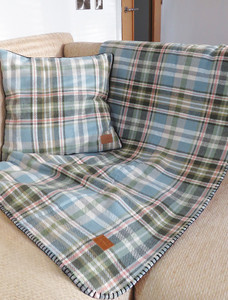 Country Lodge Tweed Throw - Green
