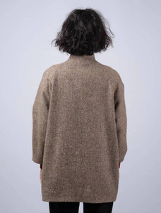 Women's Tweed Cape coat -  Oak