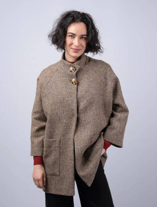 Women's Tweed Cape Coat