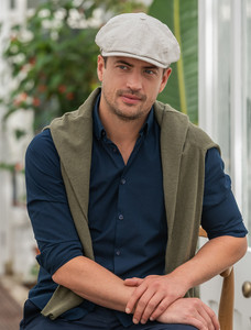 Men's Natural Linen 8-Panel Cap