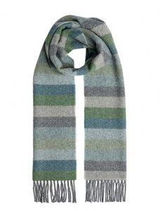 Lambswool Scarf - Oxford Fringe Multi-Stripe