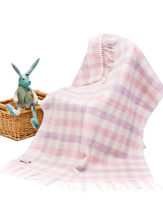 Wool Cashmere Baby Throw - Pink Lilac
