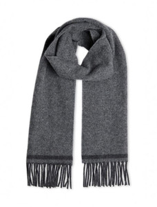 Lambswool Scarf - Graphite 