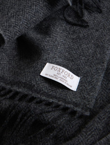 Lambswool Scarf - Graphite 