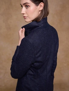 Isabella Tweed Coat - Imperial Blue