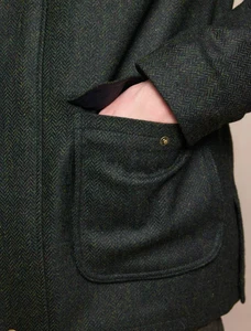 Seamus Tweed  Jacket - Green Herringbone