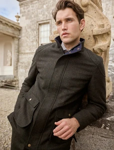 Seamus Tweed  Jacket - Green Herringbone