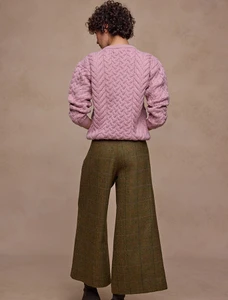 Enya Tweed Culottes - Woodland Check