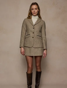 Tara Tweed Hacking Jacket - Barley Weave 