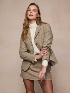 Tara Tweed Hacking Jacket - Barley Weave 
