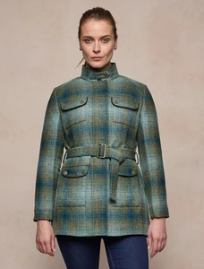 Meave Tweed Jacket - Ocean Check