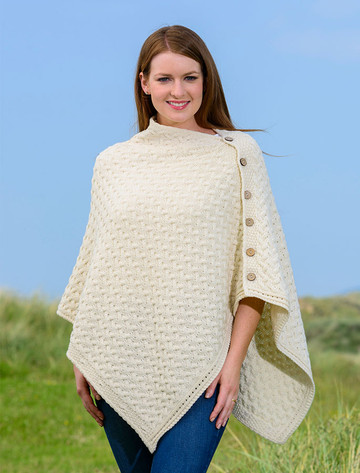 irish poncho sweater
