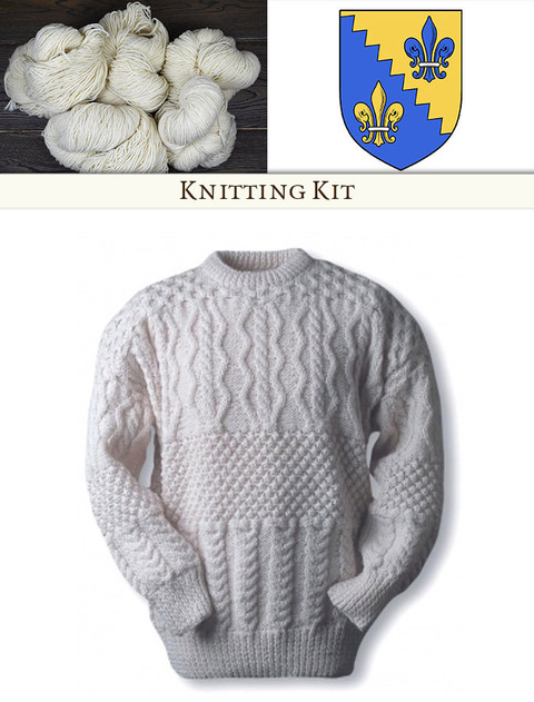 Irish Aran Sweater Knitting Pattern 